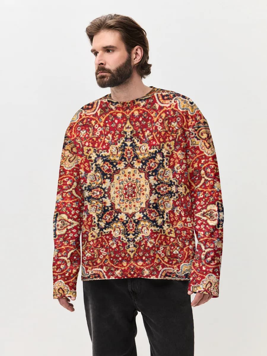 Men's oversized cotton long sleeve