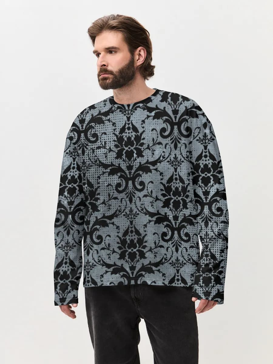 Men's oversized cotton long sleeve