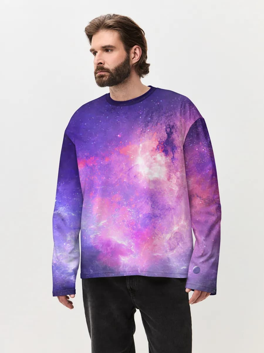 Men's oversized cotton long sleeve