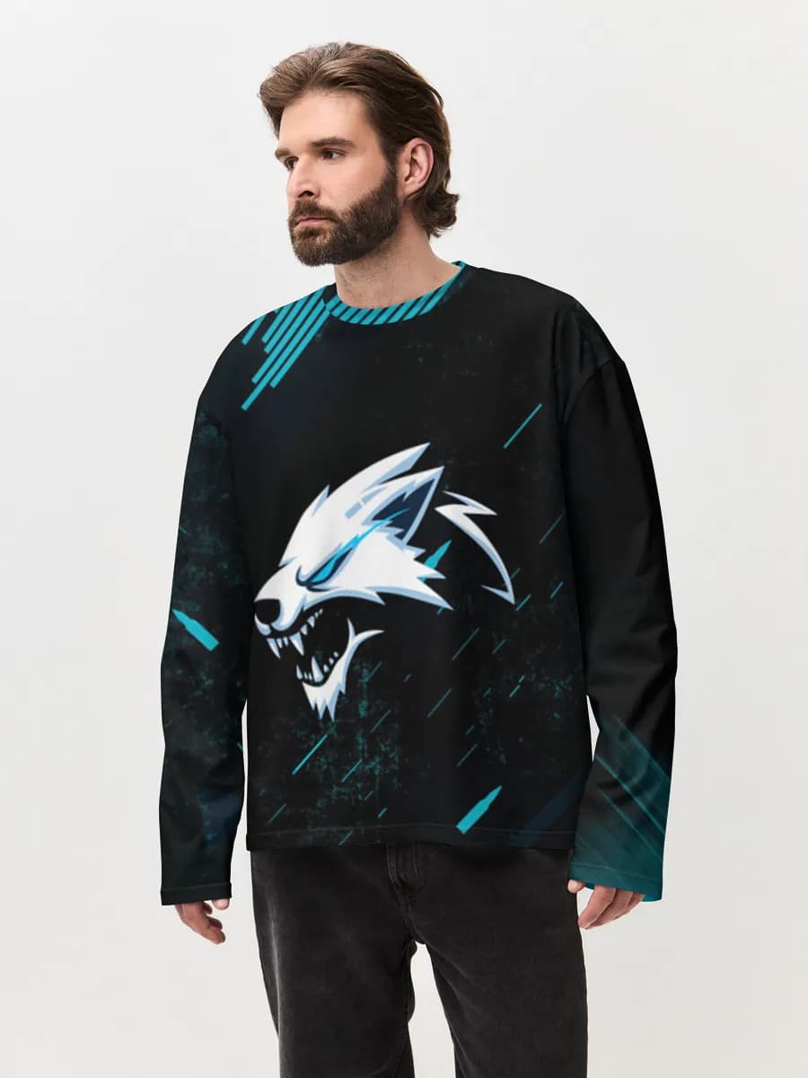Men's oversized cotton long sleeve