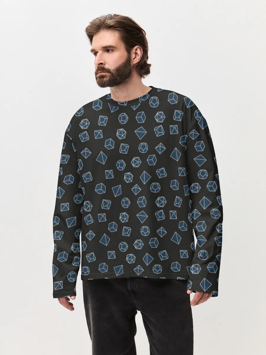 Men's oversized cotton long sleeve