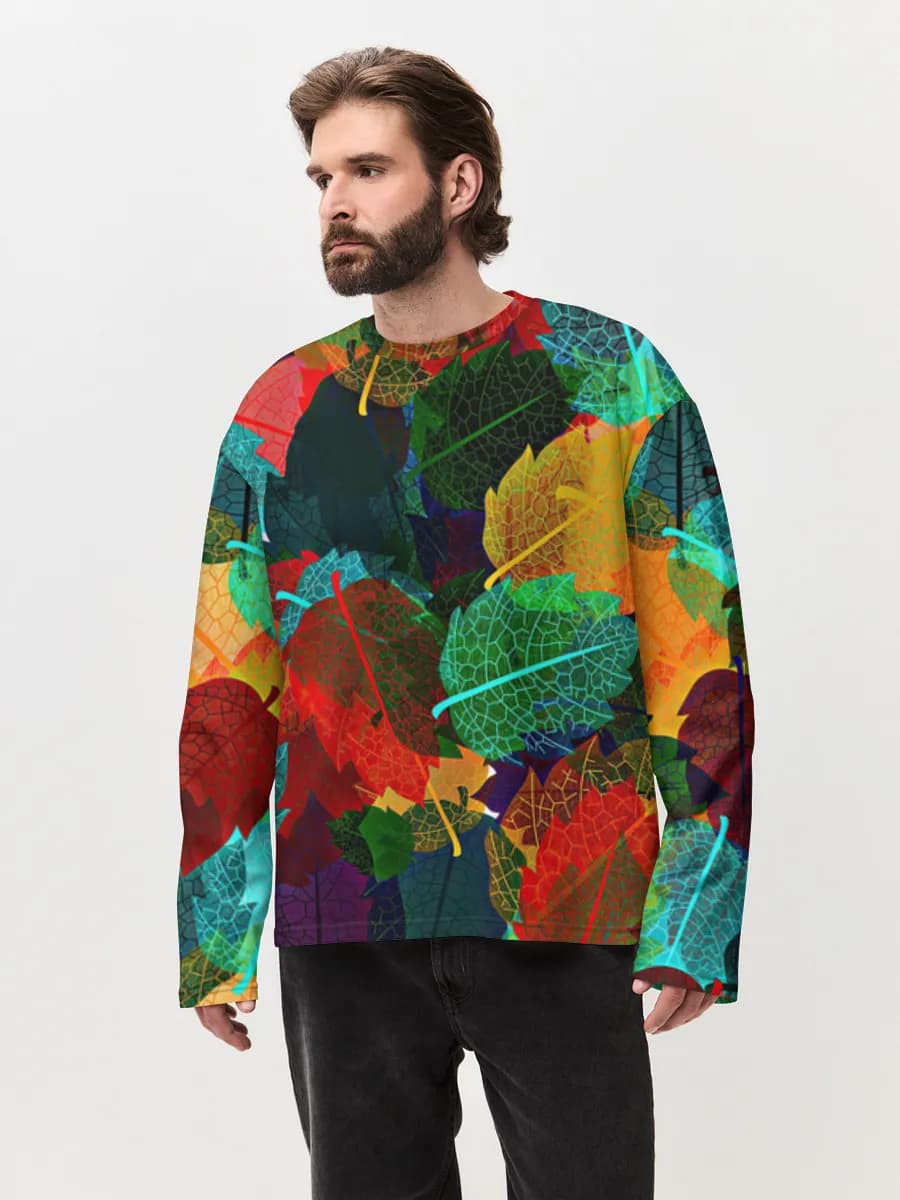 Men's oversized cotton long sleeve