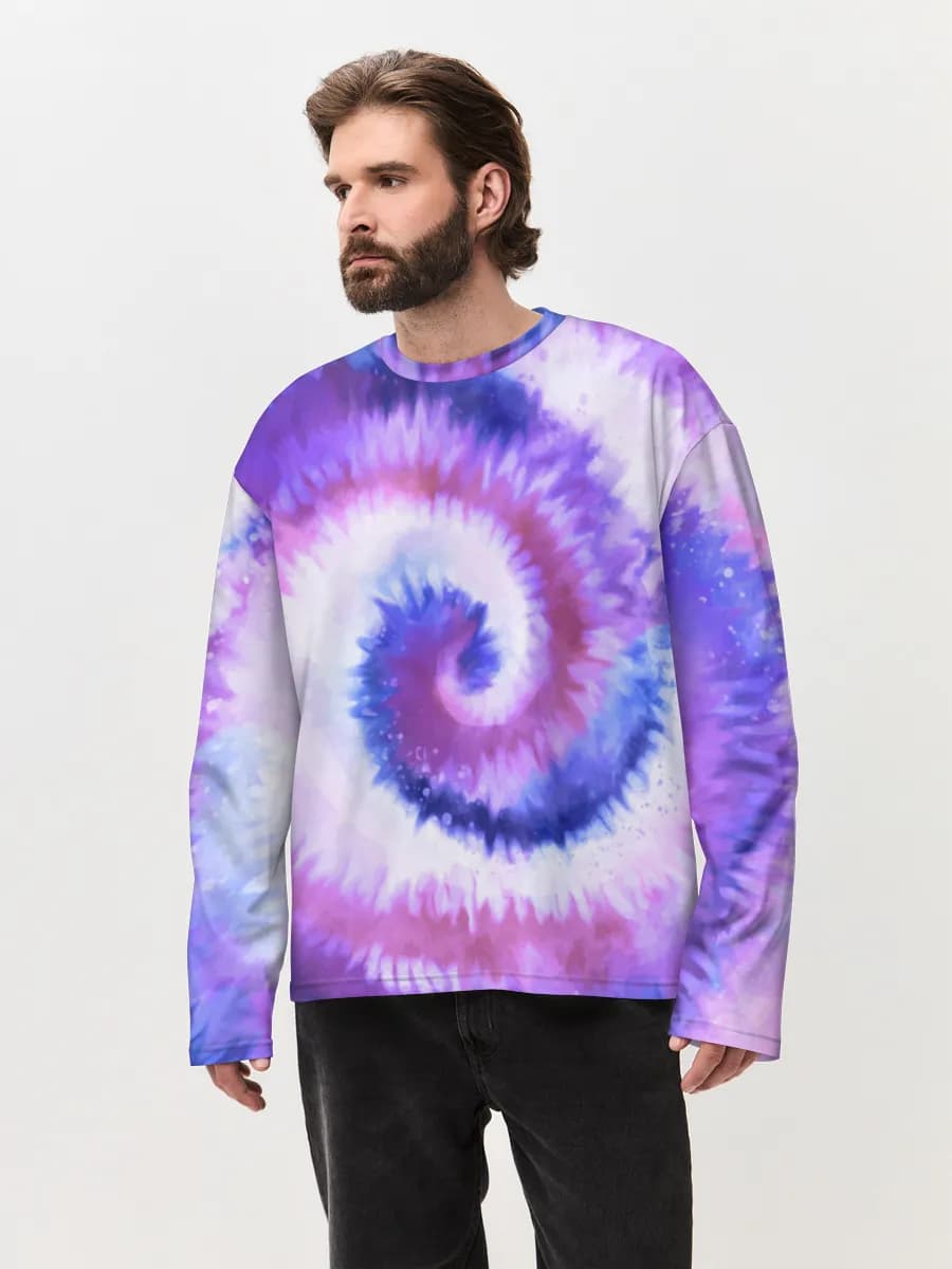 Men's oversized cotton long sleeve