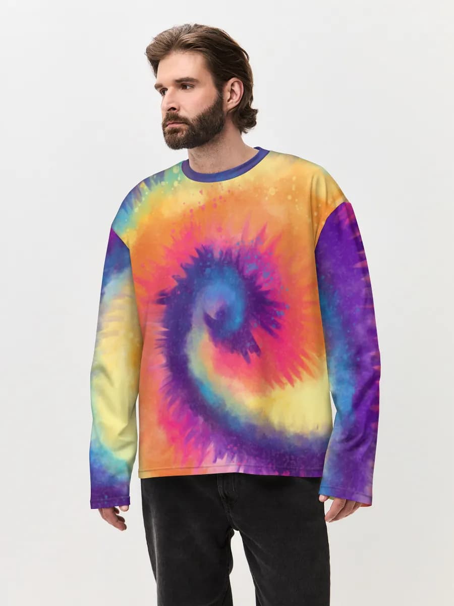 Men's oversized cotton long sleeve