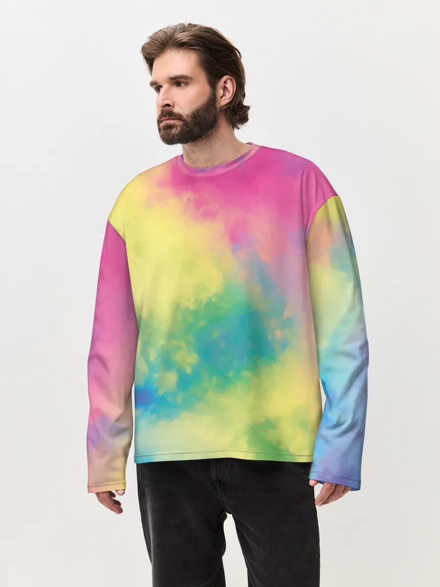 Men's oversized cotton long sleeve