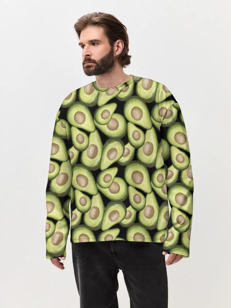 Men's oversized cotton long sleeve
