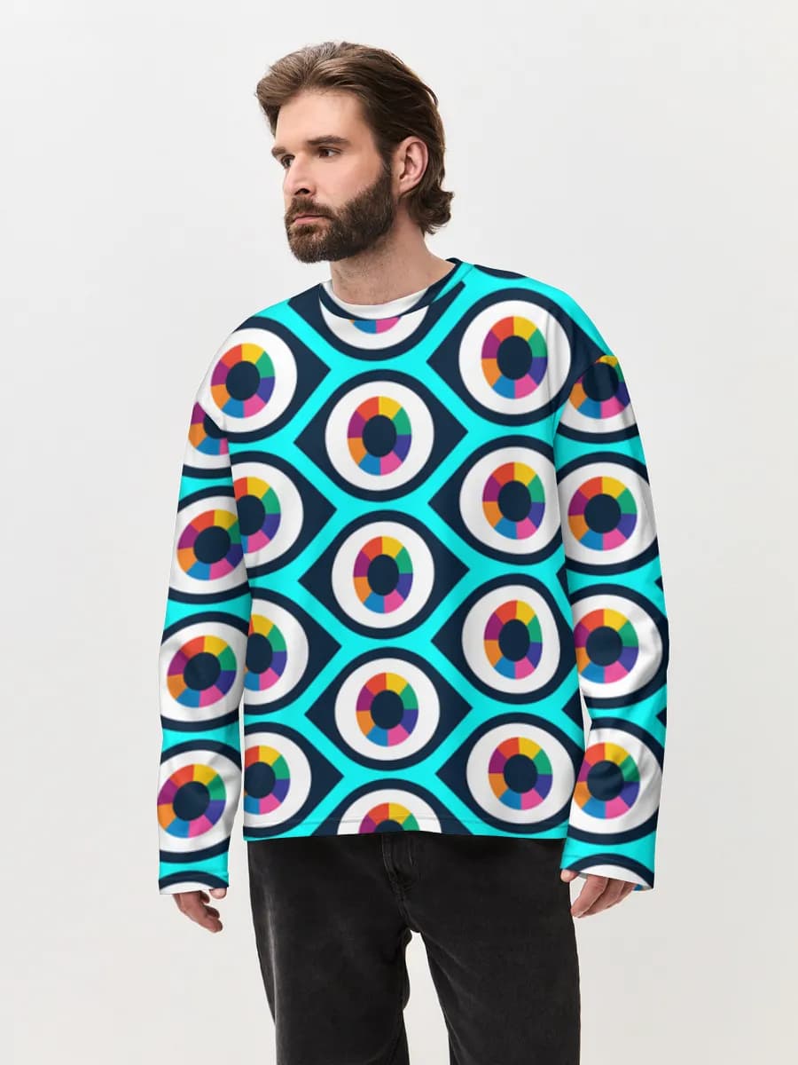 Men's oversized cotton long sleeve