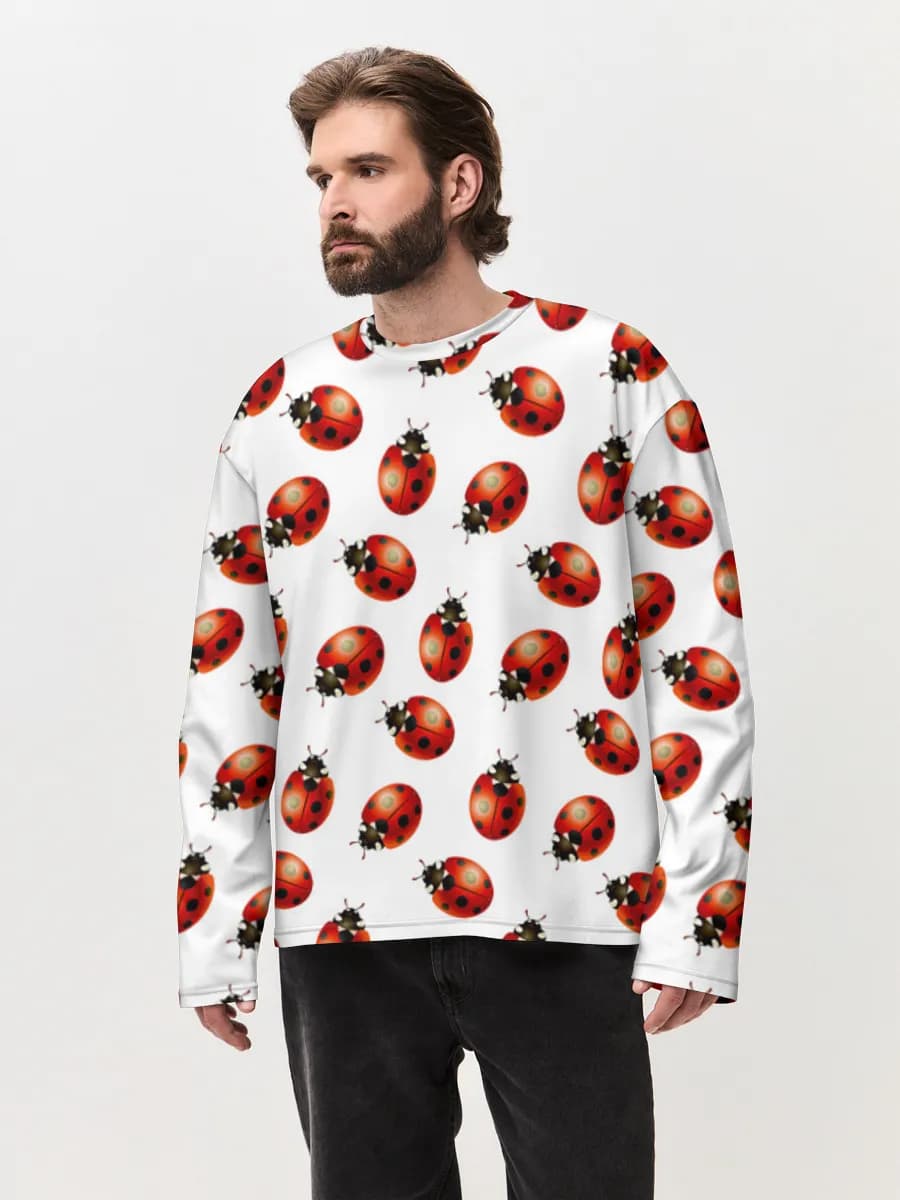 Men's oversized cotton long sleeve