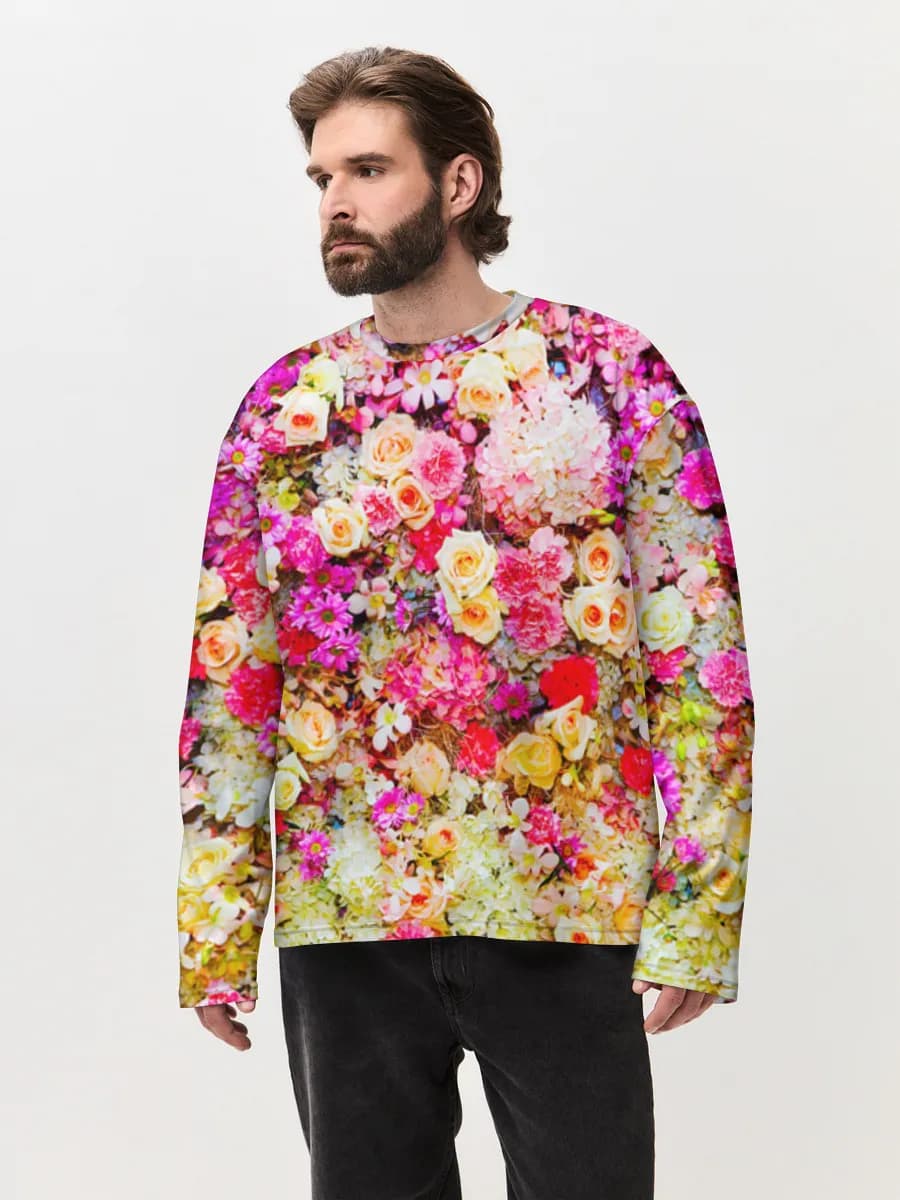 Men's oversized cotton long sleeve