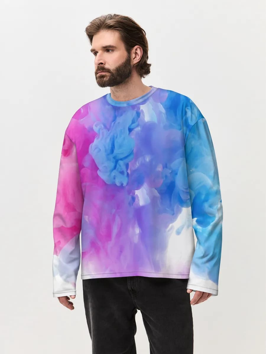 Men's oversized cotton long sleeve