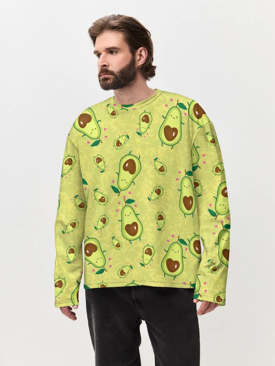 Men's oversized cotton long sleeve