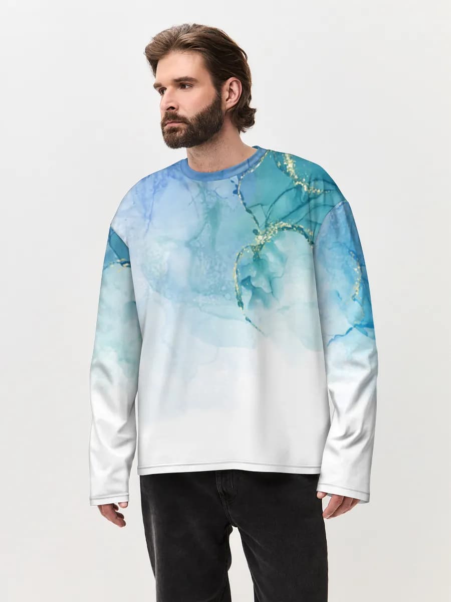 Men's oversized cotton long sleeve
