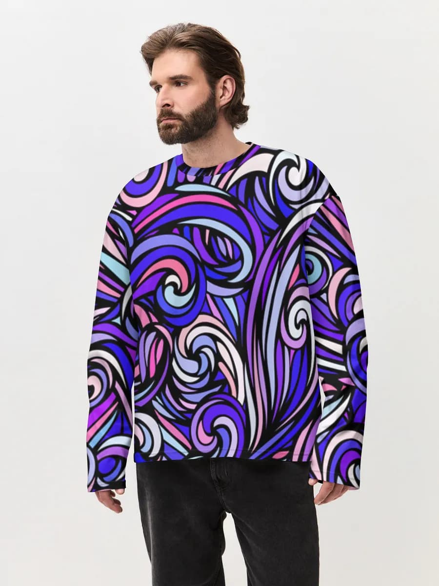 Men's oversized cotton long sleeve