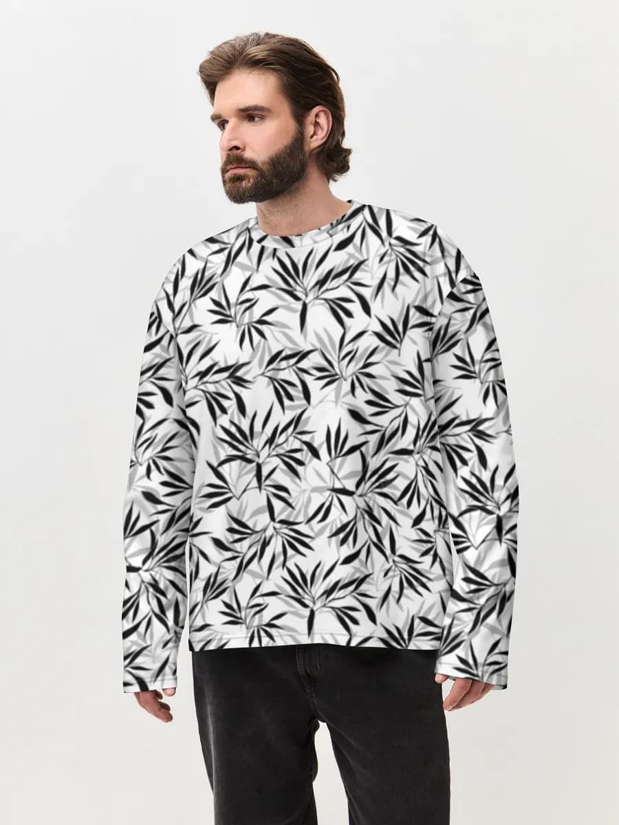 Men's oversized cotton long sleeve