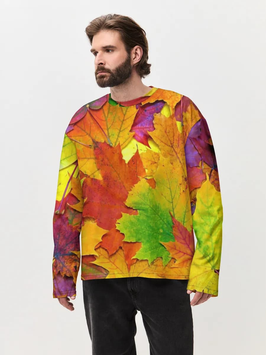 Men's oversized cotton long sleeve