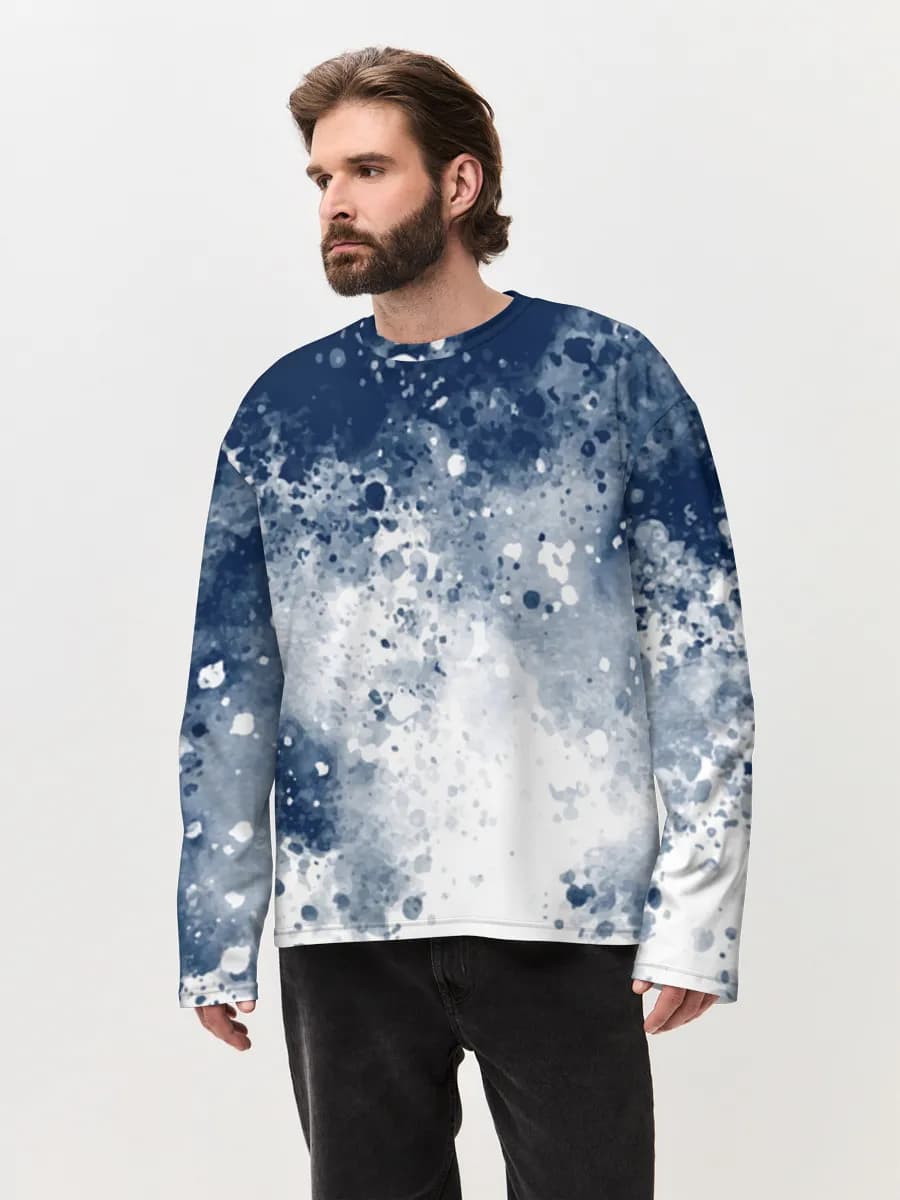 Men's oversized cotton long sleeve
