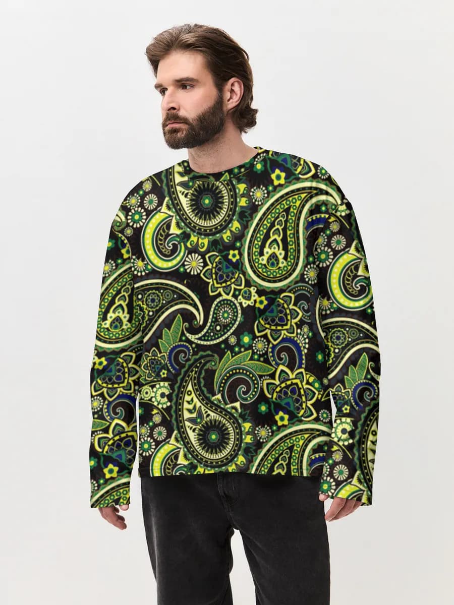 Men's oversized cotton long sleeve