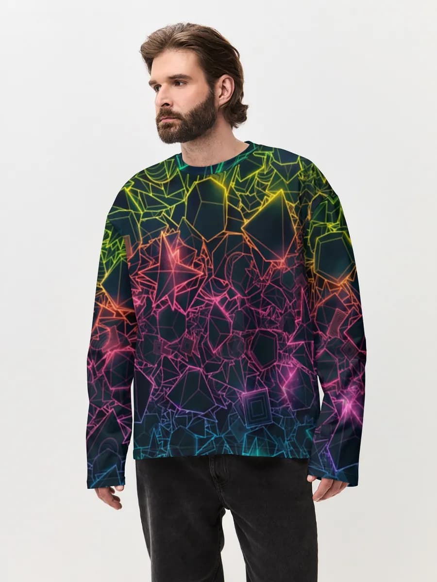Men's oversized cotton long sleeve
