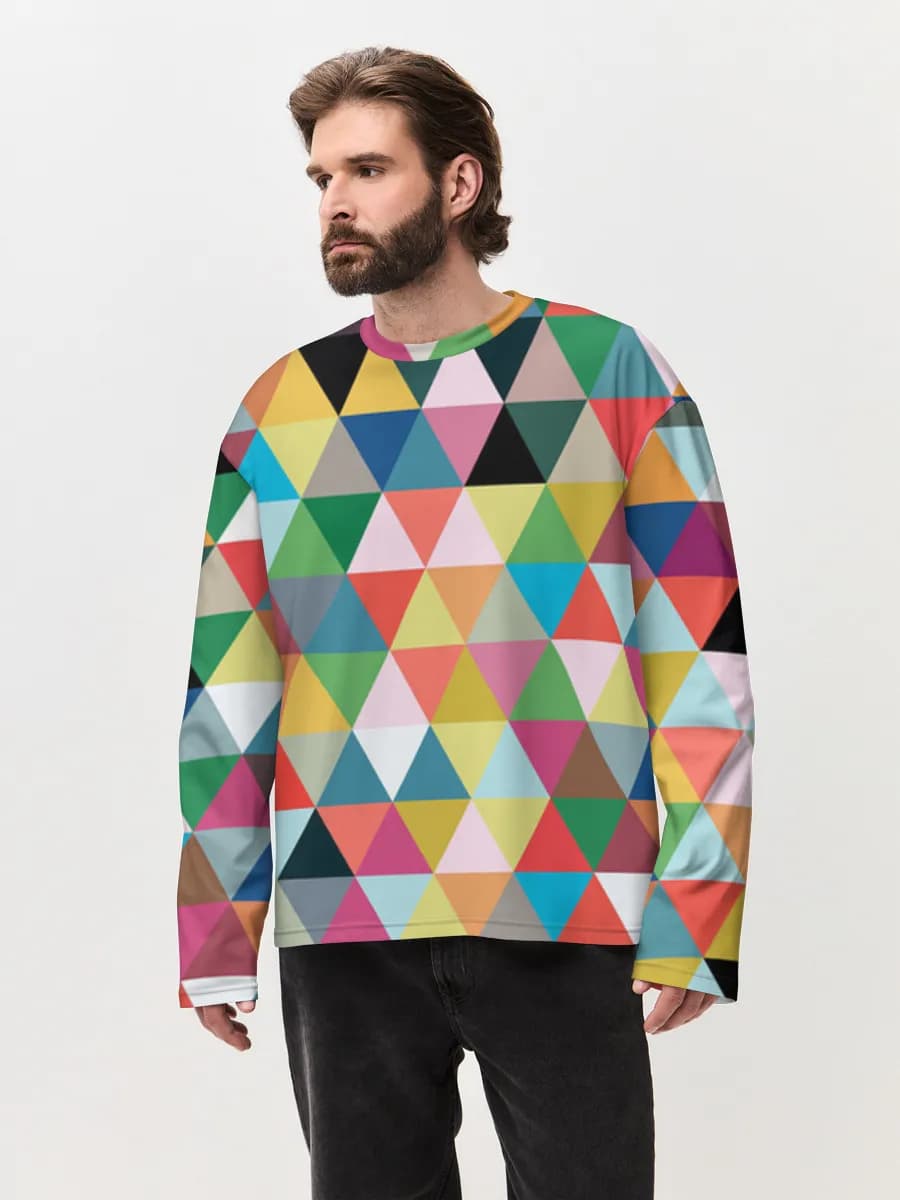 Men's oversized cotton long sleeve