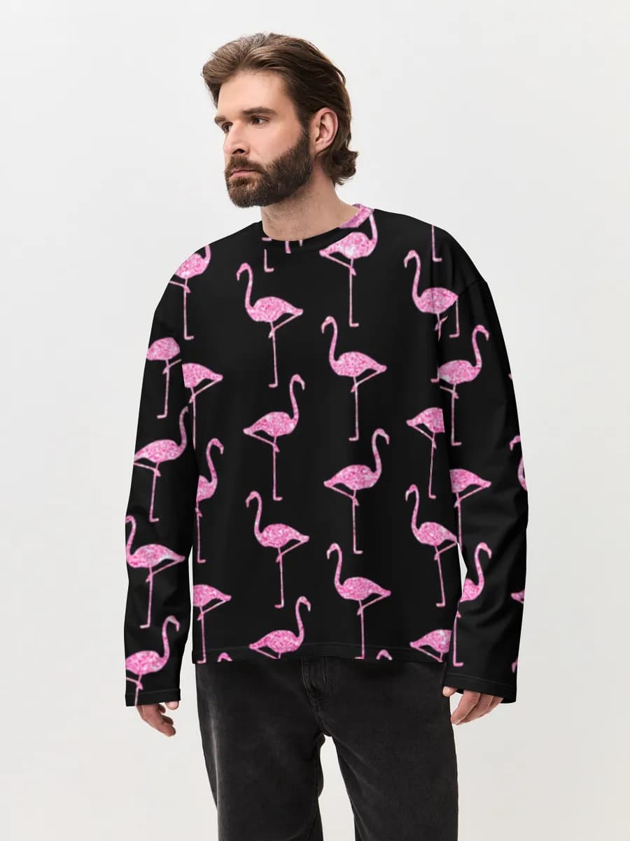 Men's oversized cotton long sleeve