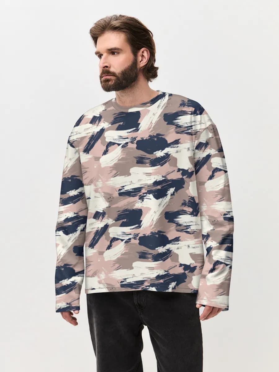 Men's oversized cotton long sleeve