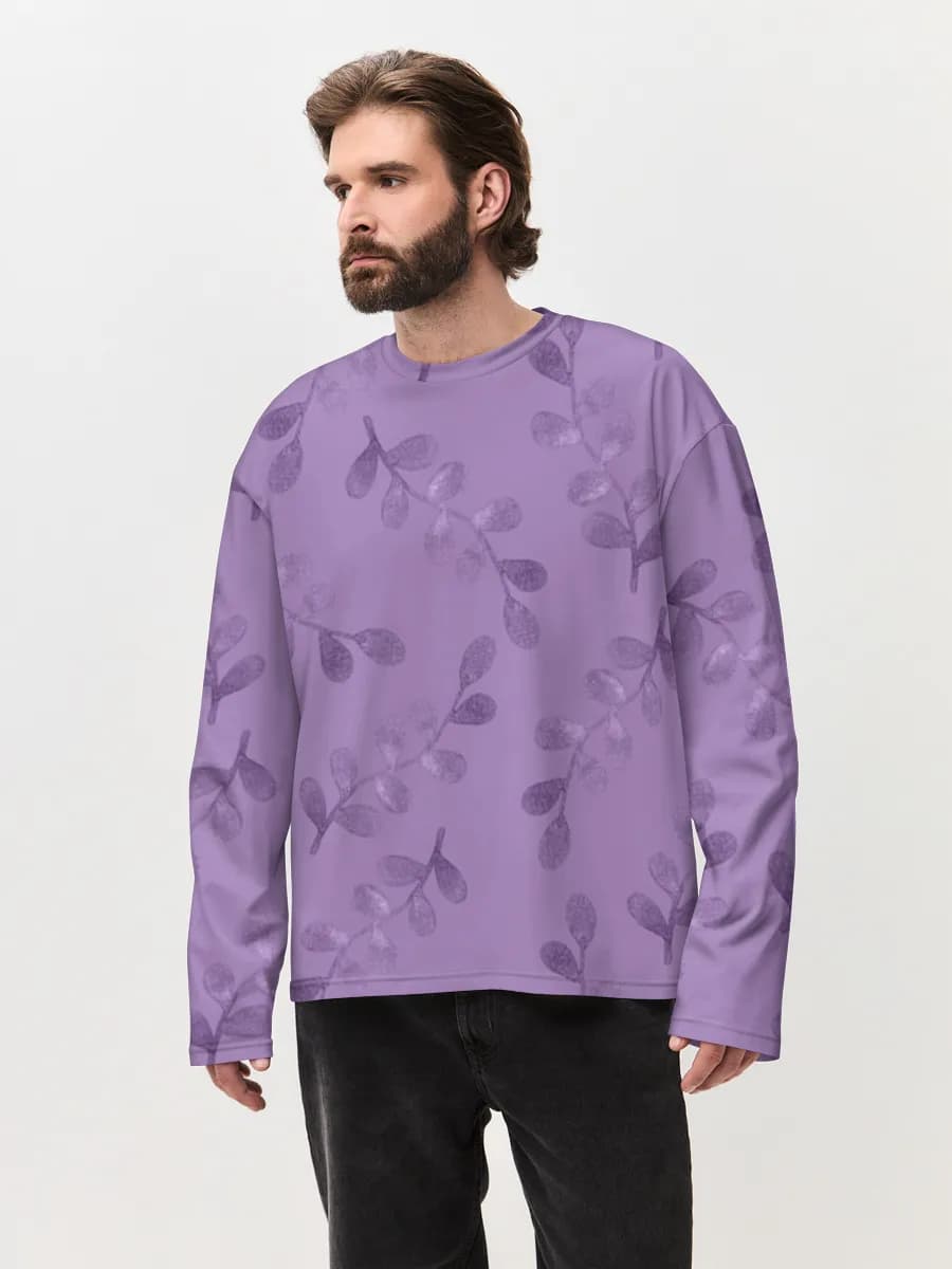 Men's oversized cotton long sleeve