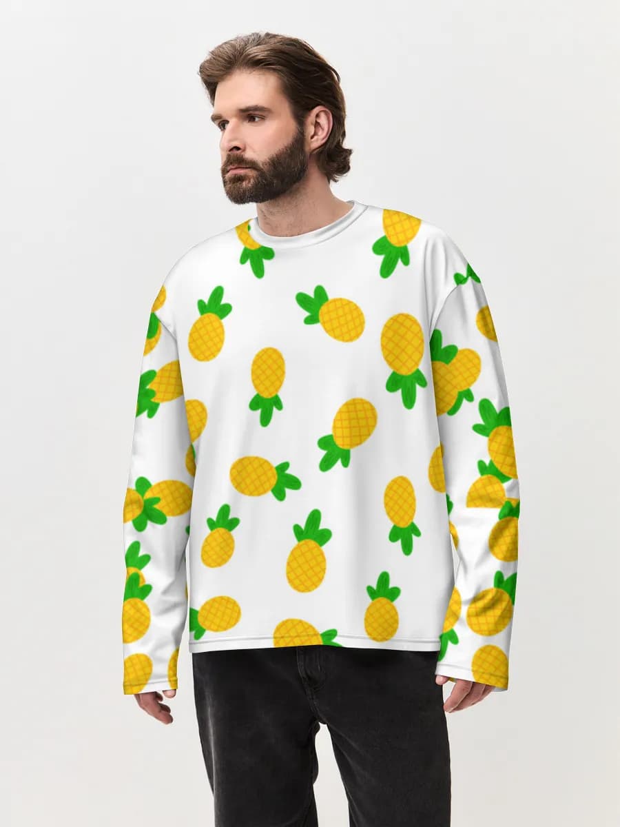 Men's oversized cotton long sleeve