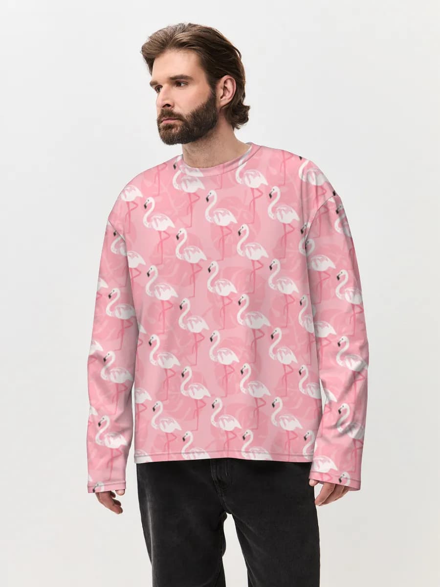 Men's oversized cotton long sleeve