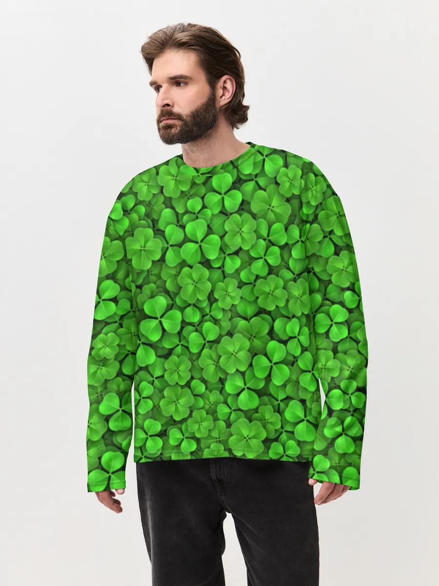 Men's oversized cotton long sleeve