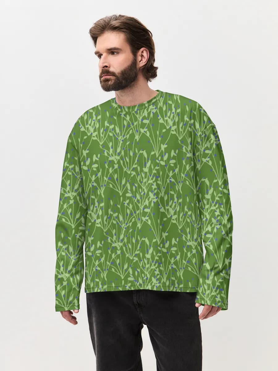 Men's oversized cotton long sleeve