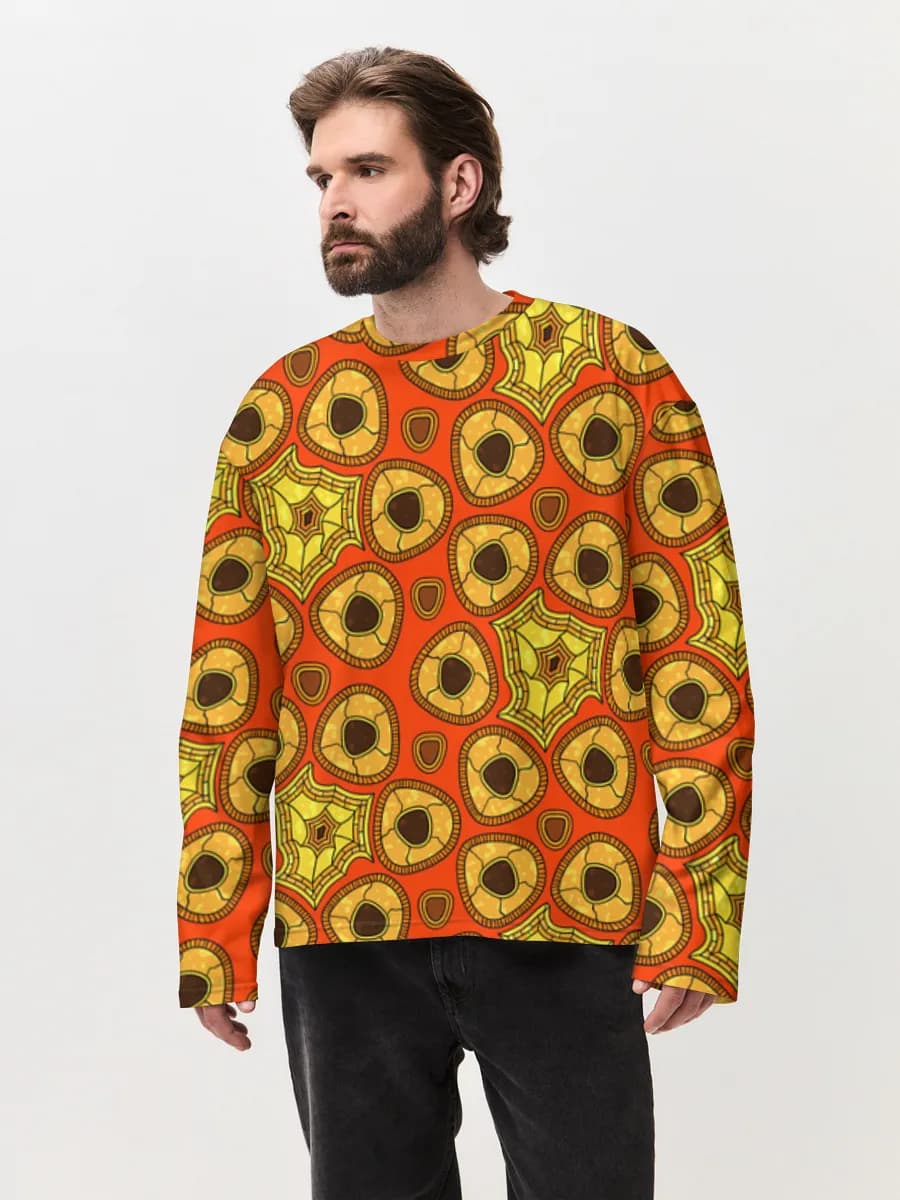 Men's oversized cotton long sleeve