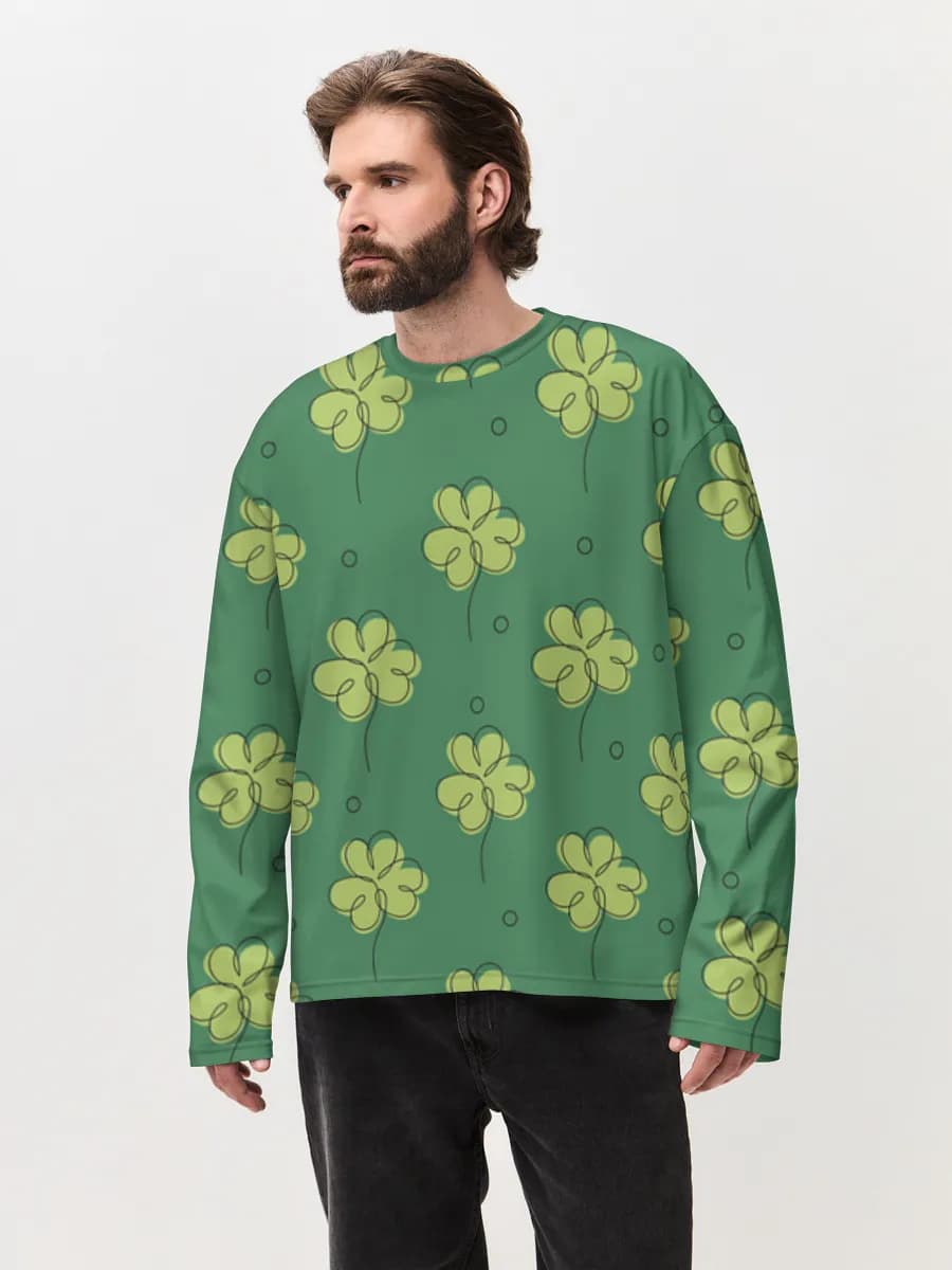 Men's oversized cotton long sleeve