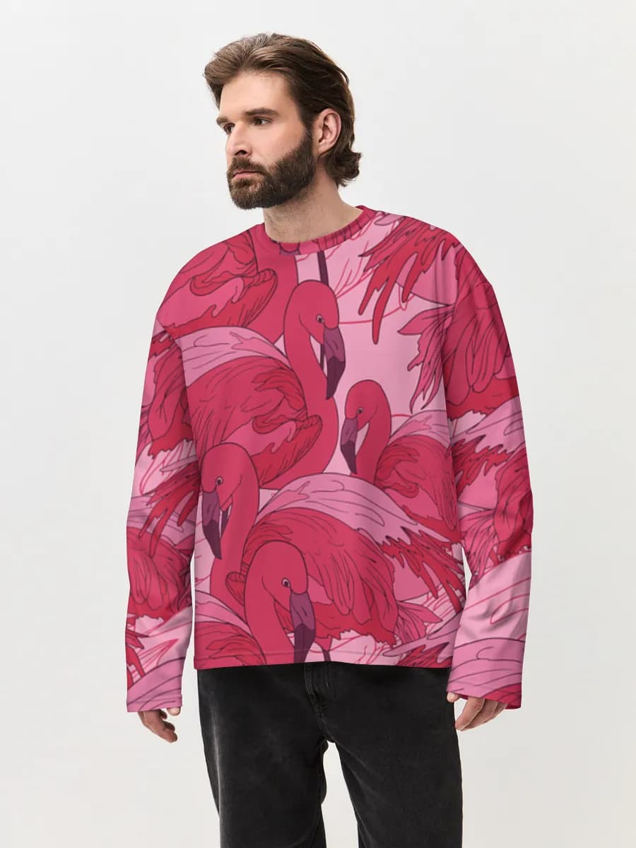 Men's oversized cotton long sleeve