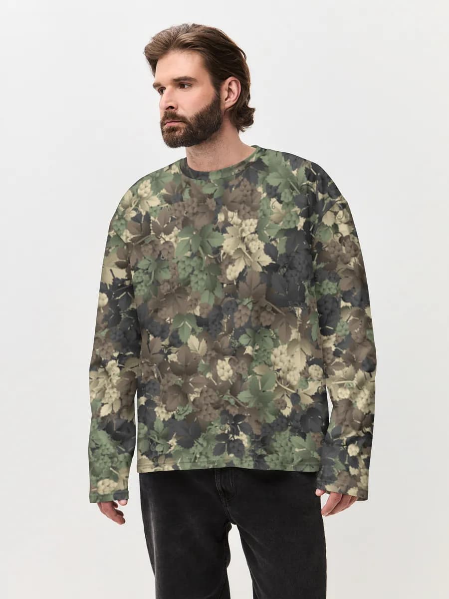 Men's oversized cotton long sleeve