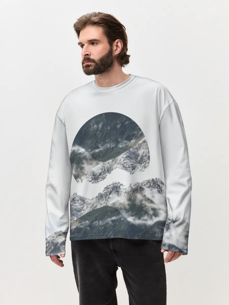 Minimal Alpine Mountain Circle