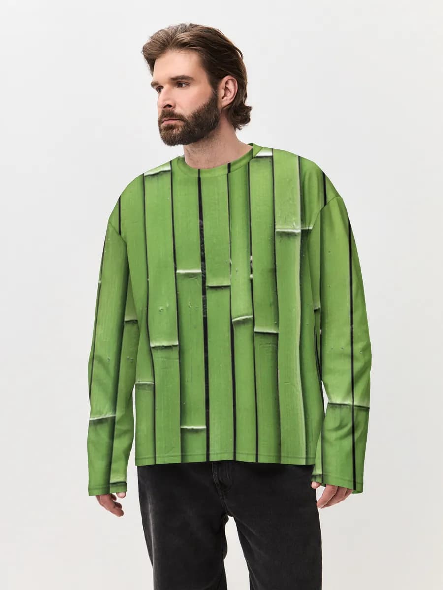 Men's oversized cotton long sleeve