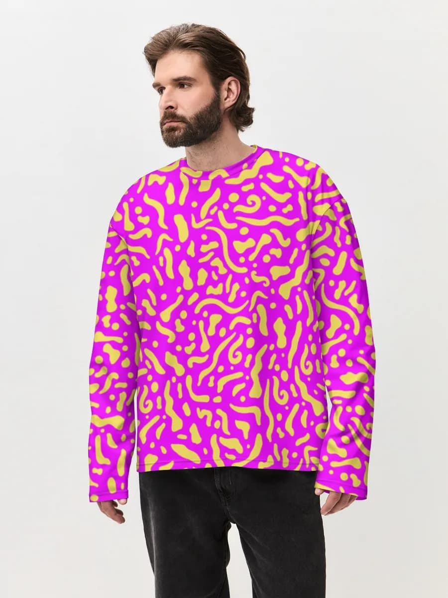 Neon Memphis Squiggles