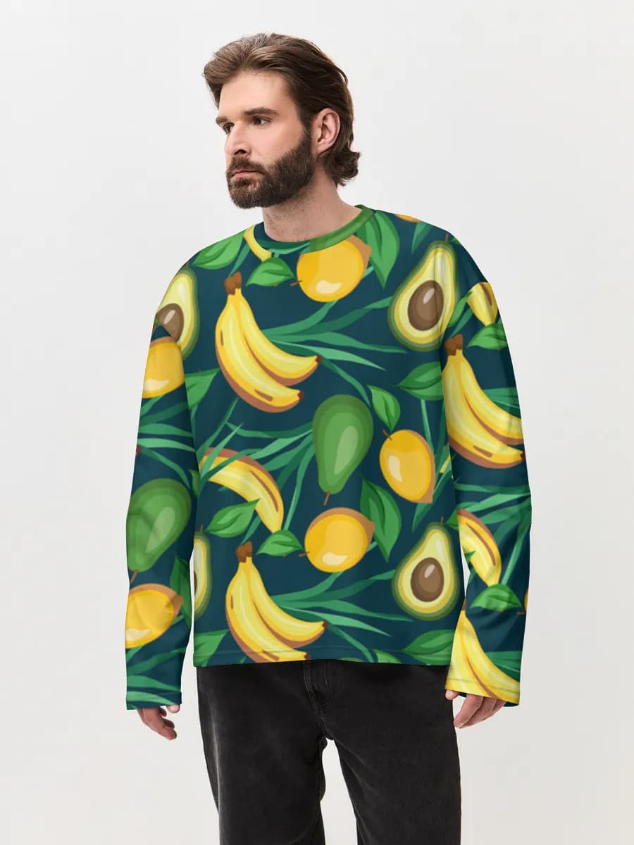 Men's oversized cotton long sleeve