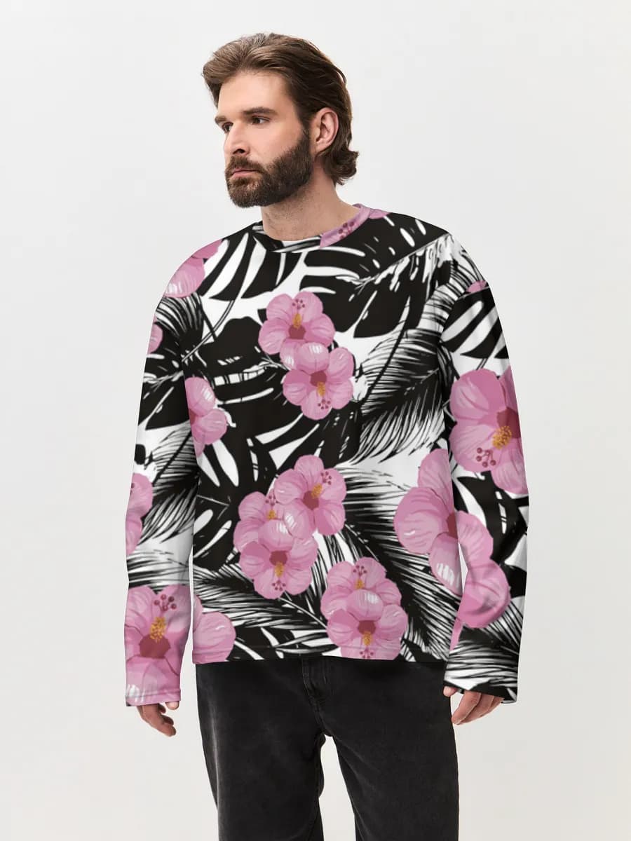 Men's oversized cotton long sleeve