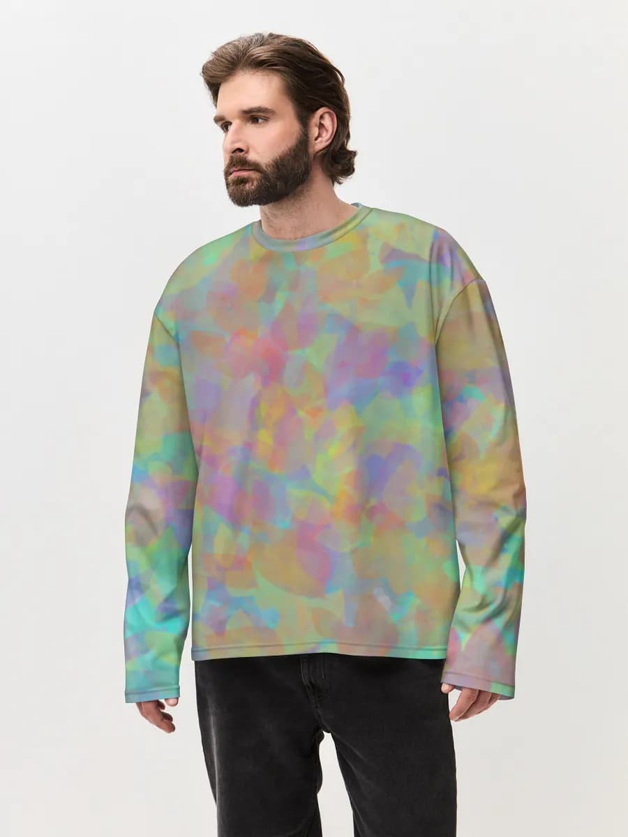 Men's oversized cotton long sleeve