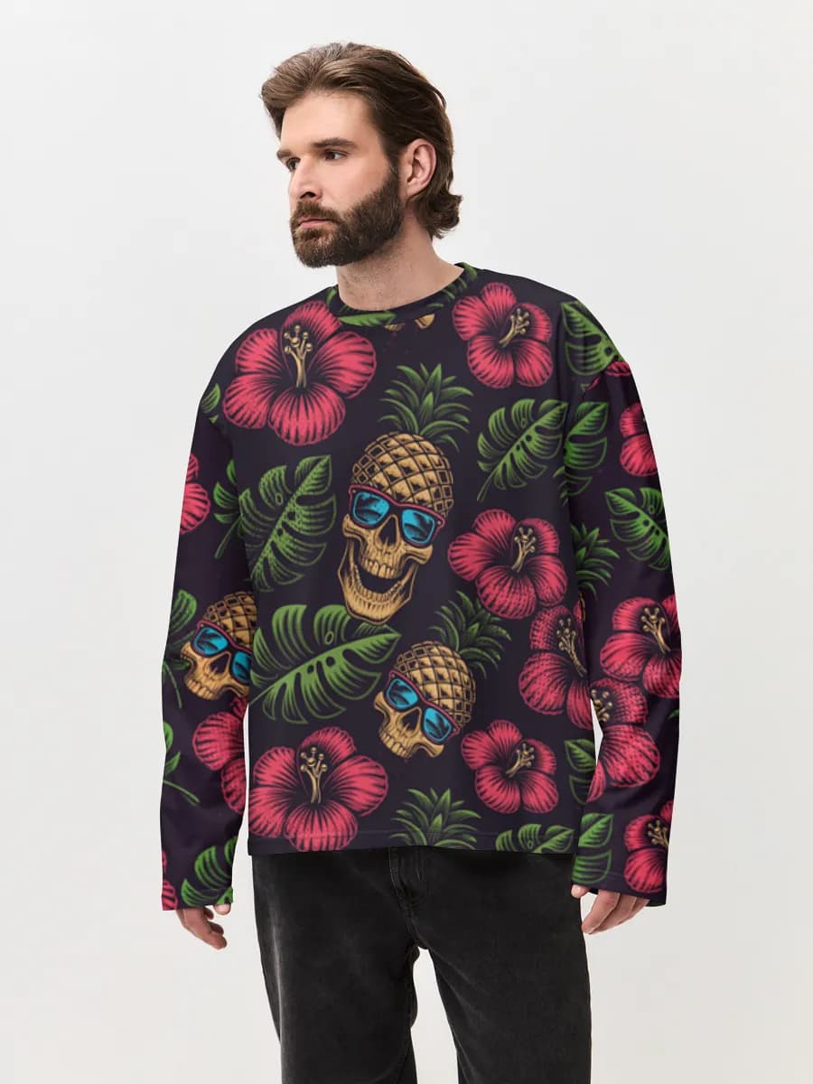 Tropical Pineapple Skull Vibes