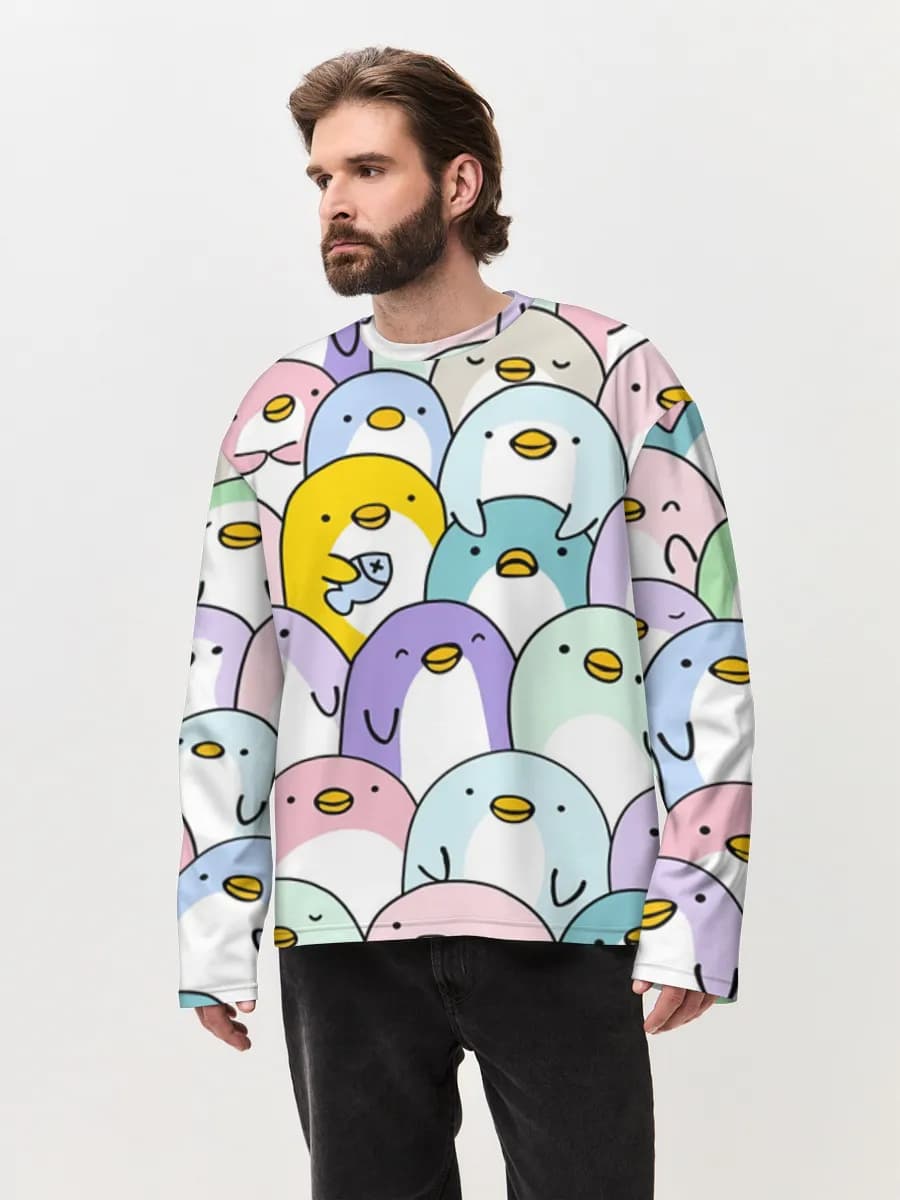 Pastel Penguin Crowd