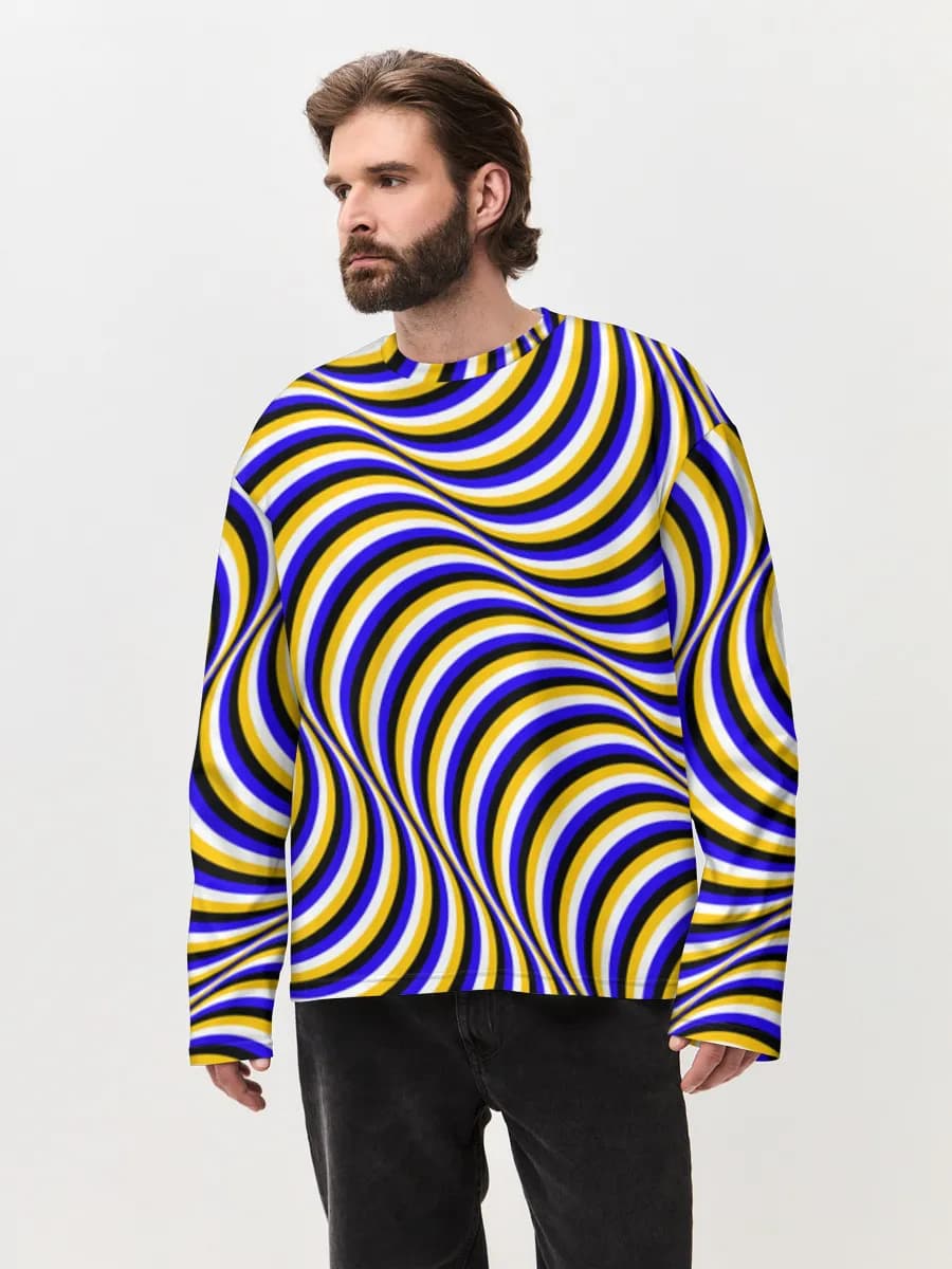 Men's oversized cotton long sleeve