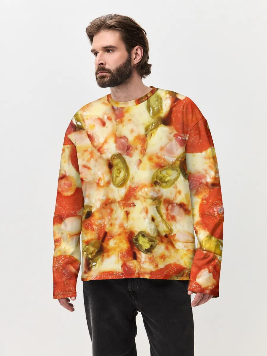 Men's oversized cotton long sleeve