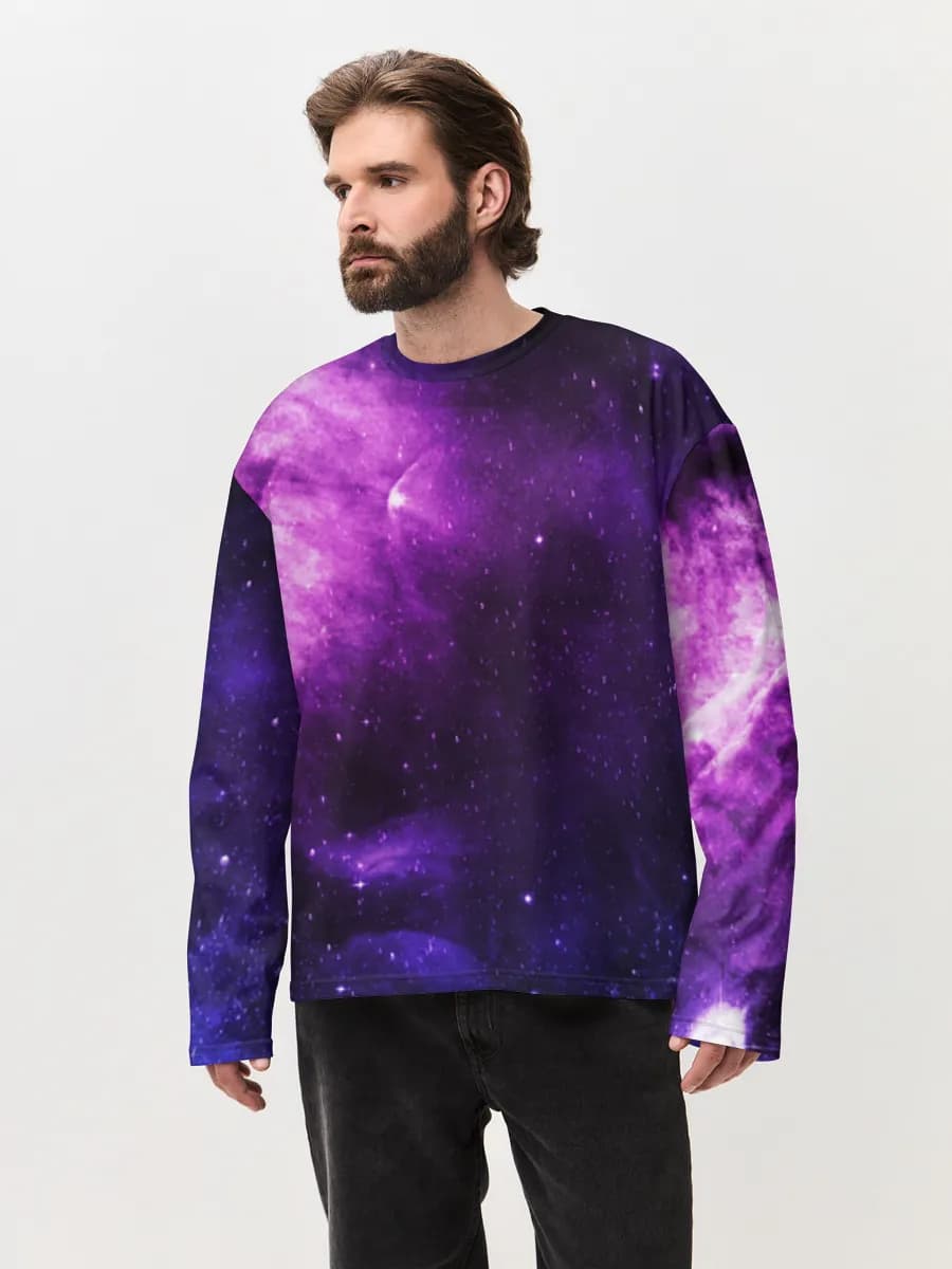 Purple Nebula Starfield