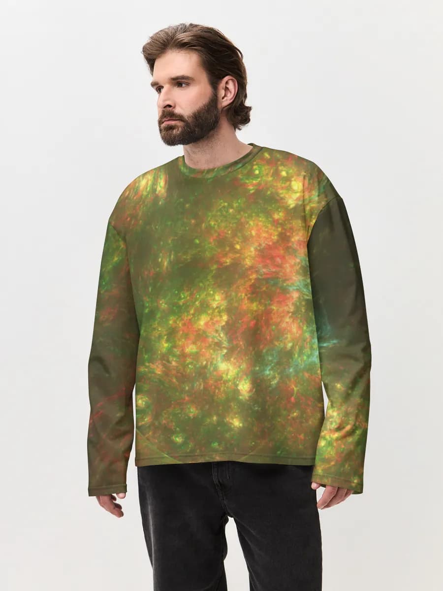 Men's oversized cotton long sleeve