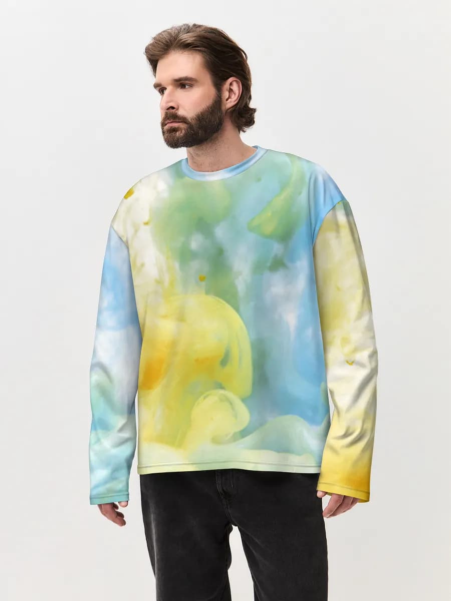 Men's oversized cotton long sleeve