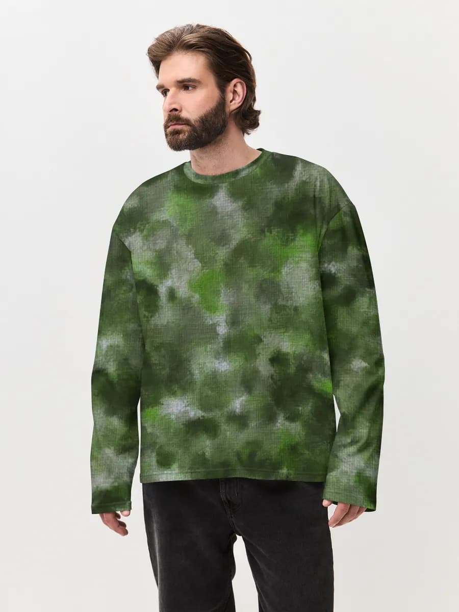 Men's oversized cotton long sleeve