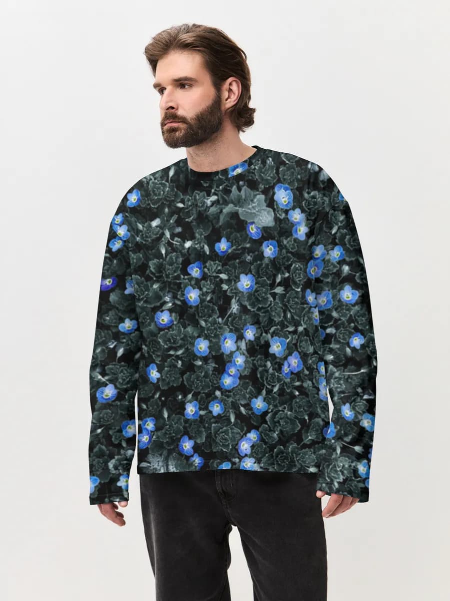 Men's oversized cotton long sleeve