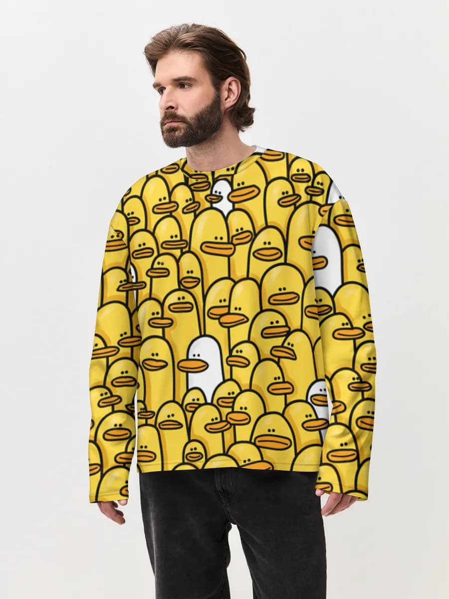 Men's oversized cotton long sleeve